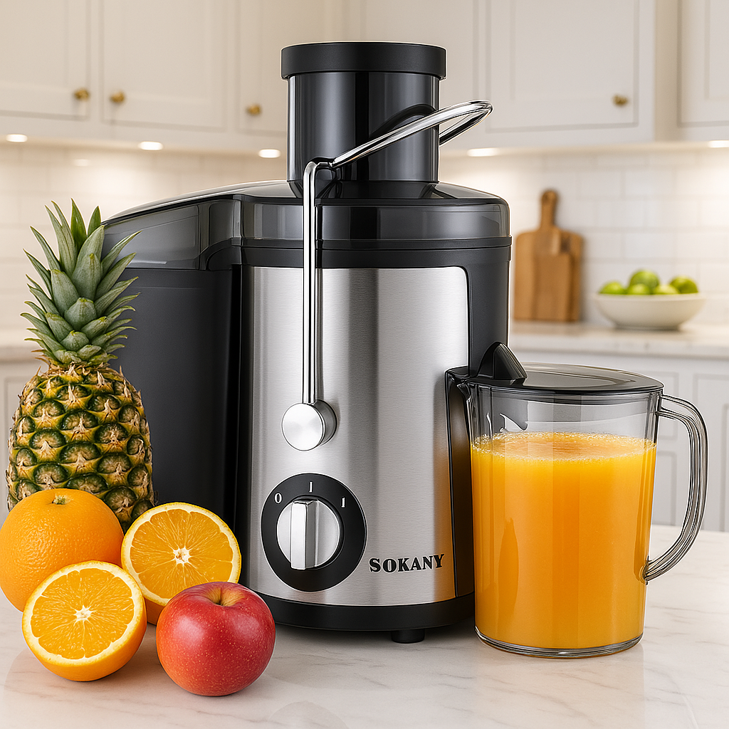 🍊 Extractor de Jugo Sokany® con Separador de Pulpa – Eléctrico, 1.6 Litros, 800W